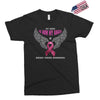 my hero is now my angel breast cancer awareness Exclusive T-shirt