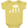 banksy funny human evolution indie Baby Bodysuit