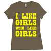 i like girls who like girls Ladies Fitted T-Shirt