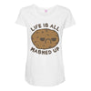 life is all mashed up Maternity Scoop Neck T-shirt