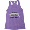 hunting giant hogs Racerback Tank
