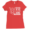 v8 global warming funny environment top gear clarkson cars rev Ladies Fitted T-Shirt