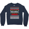 santa only comes once a year gramma is always here to cheer Crewneck Sweatshirt