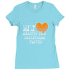 my heart basketball Ladies Fitted T-Shirt
