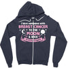 I Love Someone with Breast Cancer to The Moon and Back to Infinity Zipper Hoodie