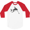 sharks with frickin laser beams t shirt soft funny austin powers tee d 3/4 Sleeve Shirt