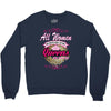 quens are born [your date] Crewneck Sweatshirt