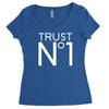 trust no Women's Triblend Scoop T-shirt