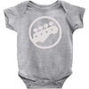 scott pilgrim vs the world bass guitar rockband vintage show movie tee Baby Onesie