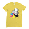 puker printer Ladies Fitted T-Shirt