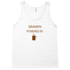 Grandpa Powered by coffee Tank Top
