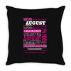 quens are born in august Throw Pillow