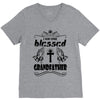 I Am One Blessed Grandfather V-Neck Tee