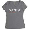 santa i'm a big fun Women's Triblend Scoop T-shirt