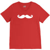 mustache sticker decal vinyl V-Neck Tee