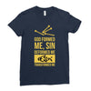 deformed jesus Ladies Fitted T-Shirt