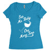 sip me baby one more time wine glass Women's Triblend Scoop T-shirt