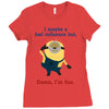 bad influence Ladies Fitted T-Shirt