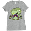 zombie monster Ladies Fitted T-Shirt