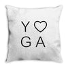 yoga heart Throw Pillow