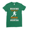 weekend forecast running Ladies Fitted T-Shirt