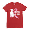 boxers for boobs Ladies Fitted T-Shirt