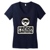 panda gaming Women's V-Neck T-Shirt