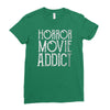 horror movie addict Ladies Fitted T-Shirt