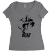 Bear Women's Triblend Scoop T-shirt