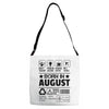 Born In August Adjustable Strap Totes