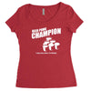 beer pong champion Women's Triblend Scoop T-shirt