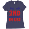 2nd amendment in use Ladies Fitted T-Shirt