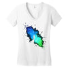 the birthplace of inspiration Women's V-Neck T-Shirt