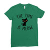 Meow Ladies Fitted T-Shirt