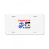 Property of a U.S. Marine License Plate