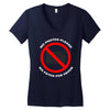 no photos please Women's V-Neck T-Shirt