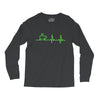 morning coffee heatbeat ekg Long Sleeve Shirts