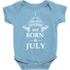 the best teachers are born in july Baby Bodysuit