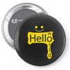 hello world Pin-back button