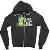 sad t rex Zipper Hoodie