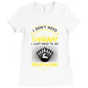 I Dont Need Therapy Need Pin Bowling Ladies Fitted T-Shirt