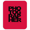 photographer camera photography modern text photos scrapbook geek t sh Mousepad