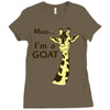 moo, i'm a goat Ladies Fitted T-Shirt