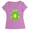 frog cute Women's Triblend Scoop T-shirt
