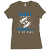 Uncle is my Name Fishing Is My Game Ladies Fitted T-Shirt