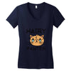 funny cat Women's V-Neck T-Shirt