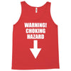 warning choking hazard printed Tank Top