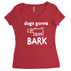 the janoskians dogs gonna bark Women's Triblend Scoop T-shirt