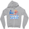 rock man Zipper Hoodie