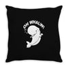 Oh whales Throw Pillow